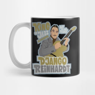 Django Reinhardt: A Jazz Guitar Legend Brought to Life with this Captivating Illustration. Mug